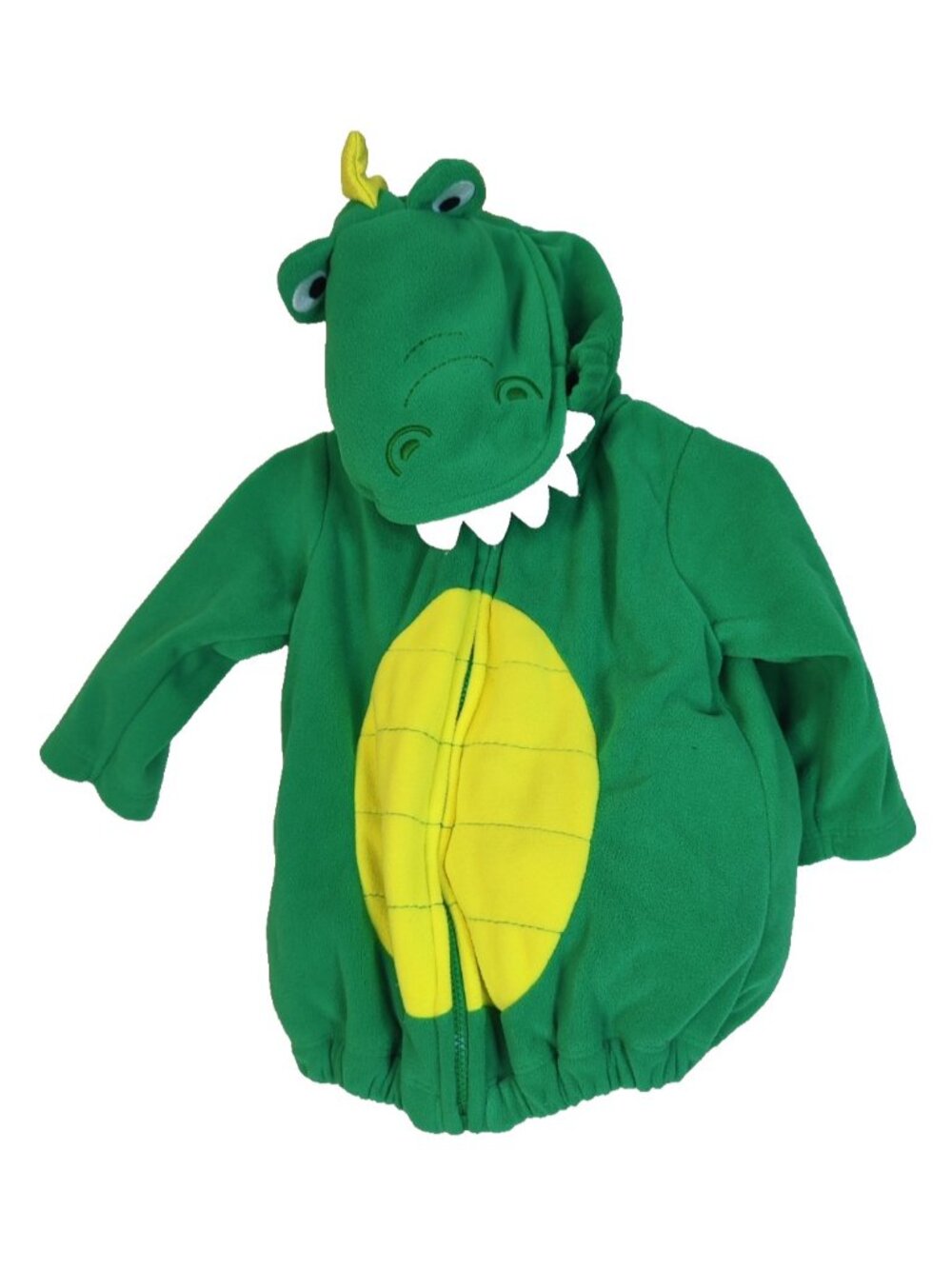 Carter's Dinosaur Dino Costume 3-6 months Green Dress Up Plush Dragon Zip Hoodie